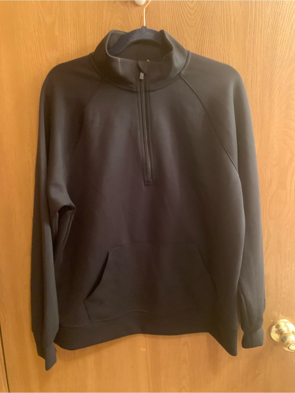all in motion womenen's Black Half-Zip Pullover Sweatshirt